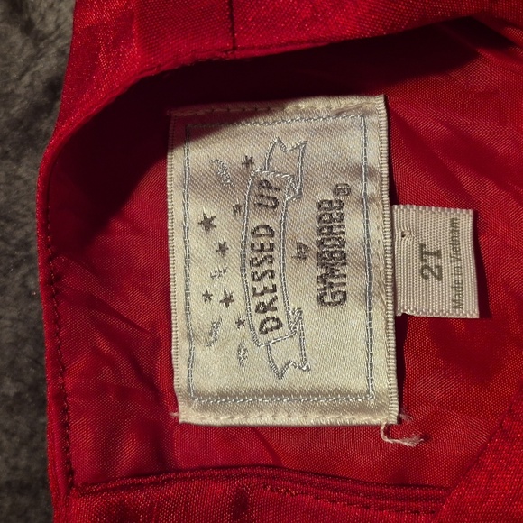 Gymboree girls size 2T red tulle Dressed Up line party dress & diaper cover NWOT - Picture 5 of 7